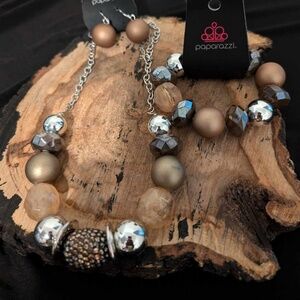 Brown jewelry set